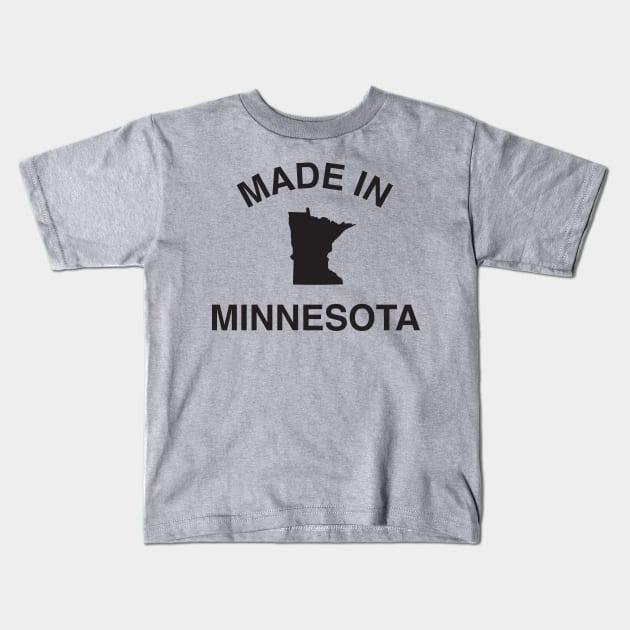 Made in Minnesota Kids T-Shirt by elskepress